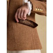 Canterly Brown Herringbone Tweed Hacking Jacket