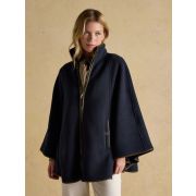 Heritage Navy Fleece Longline Cape