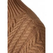 Windsor Cable Mini Dress - Dark Camel