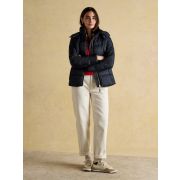 Hadlow Navy Showerproof Padded Coat with Hood