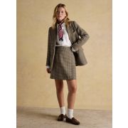 Hackmore Grey Check Relaxed Fit Tweed Wool Blend Blazer