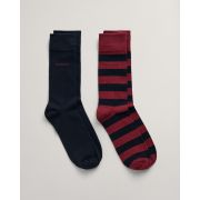 2-Pack Barstripe & Solid Socks