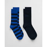 2-Pack Barstripe & Solid Socks
