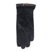 Tartan Trimmed Leather Gloves