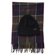 Barbour Swinton Beanie & Galingale Scarf Gift Set