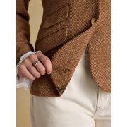 Canterly Brown Herringbone Tweed Hacking Jacket