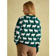 Fleece Navidad Intarsia Knitted Jumper