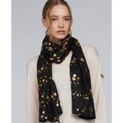 Mildred Foil Print Wrap Scarf