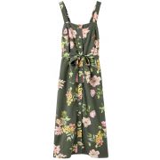 Kimia Button Through Strappy Dress With Waist Tie