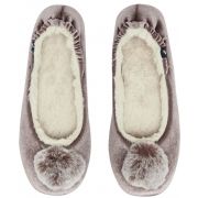 Pombury Ballet Slipper With Pom