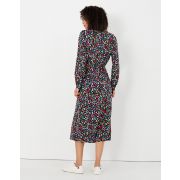 Zoey Frill Neck Long Shirt Dress