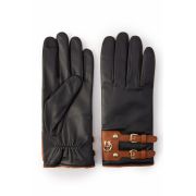 Contrast Leather Gloves