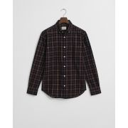 Regular Fit Checked Corduroy Shirt
