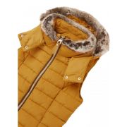 Merrium Gilet With Faux Fur Collar Trim