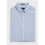 Mens Seersucker Regular Checked Shirt