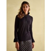 Kate Long Sleeve Frilled Neck Top