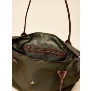 Edie Khaki Green Shopper Bag