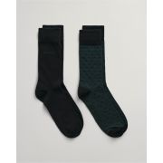 2-Pack Dot & Solid Socks