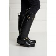 Sherpa Lined Regency Wellington - Black Croc