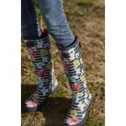Printed Wellies with Back Gusset