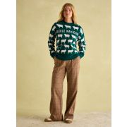 Fleece Navidad Intarsia Knitted Jumper