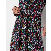 Zoey Frill Neck Long Shirt Dress