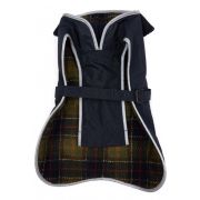 Tartan Fleece Lined Dog Coat