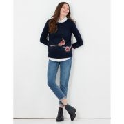 Miranda Luxe Embellished Intarsia Crew Neck Jumper