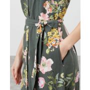 Kimia Button Through Strappy Dress With Waist Tie