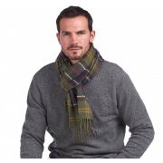 Barbour Wool Cashmere Tartan Scarf