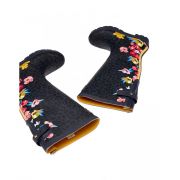 Printed Wellies With Adjustable Back Gusset