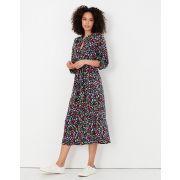 Zoey Frill Neck Long Shirt Dress