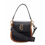 Chelsea Saddle Bag (Black/Tan)