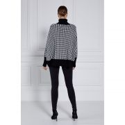 Kingsbury Cape Knit - Houndstooth