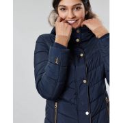 Cherington Chevron Quilted Longline Padded Coat