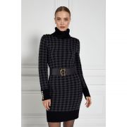 Heritage Jumper Dress - Grey Houndstooth