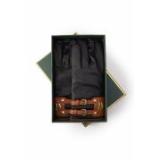 Contrast Leather Gloves