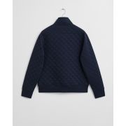 Regular Quilted Cord Collar Zipped Sweatshirt