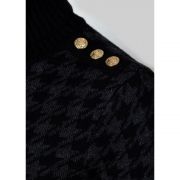 Heritage Jumper Dress - Grey Houndstooth