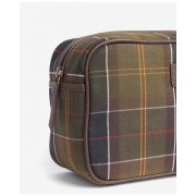 Tartan & Leather Washbag