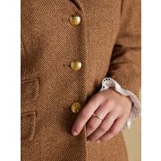 Canterly Brown Herringbone Tweed Hacking Jacket