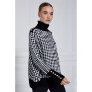 Kingsbury Cape Knit - Houndstooth
