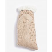 Cable Knit Lounge Socks