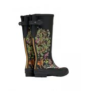 Printed Wellies with Back Gusset