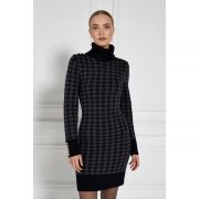 Heritage Jumper Dress - Grey Houndstooth