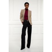 Buttoned Knit Roll Neck