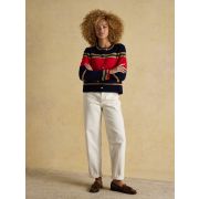 Constance Multistripe Cotton Knitted Cardigan