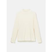Amy Ribbed Long Sleeve High Neck Jersey Top