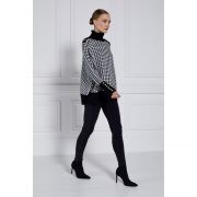 Kingsbury Cape Knit - Houndstooth