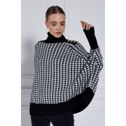 Kingsbury Cape Knit - Houndstooth